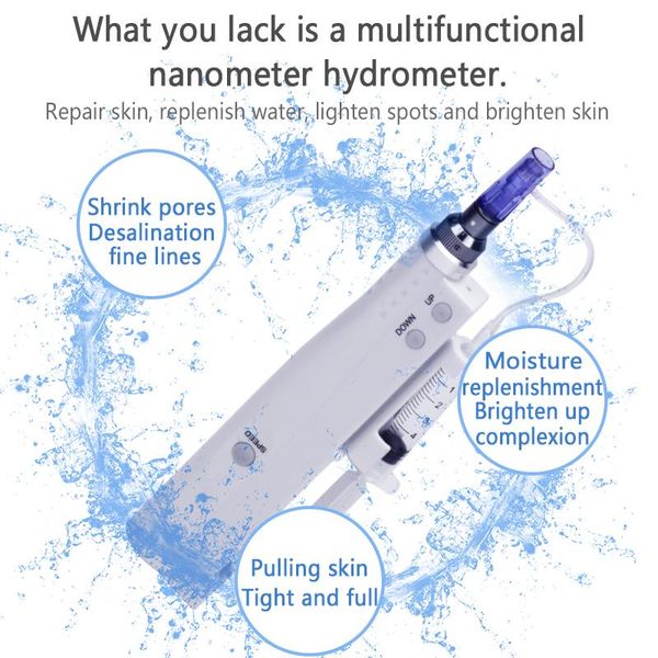 

facial wrinkle removal and lifting beauty instrument portable rejuvenation nano hydro mesotherapy gun