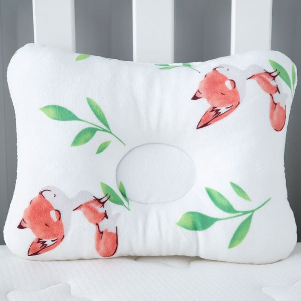 

muslinlife head protection neck baby pillow soft cotton kids pillow animal printed square pillow room decoration dropship