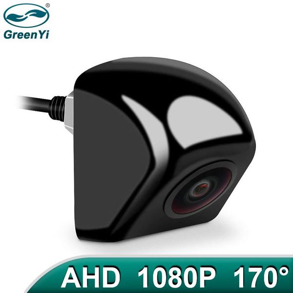 

greenyi 170Â° fisheye lens 1920x1080p hd ahd vehicle rear view reverse camera vertical installation metal body black car cameras& parking sen
