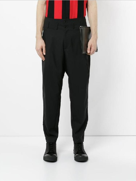 

men's pants qiu winter men high waist leisure pencil trousers tall and handsome straight black