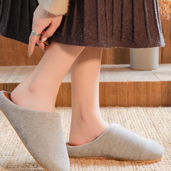 

winter arrival woman slippers home wool fur slides ladies indoor house shoes, Black