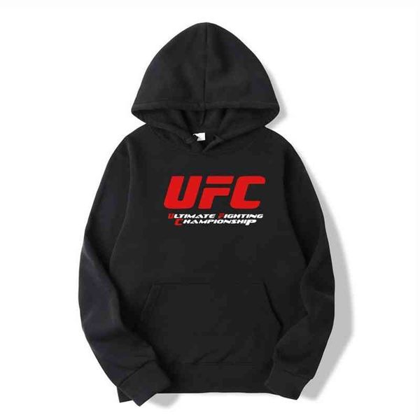 

2021 new loose plush thickened men's casual hoodie fitness running bodysuit, Black