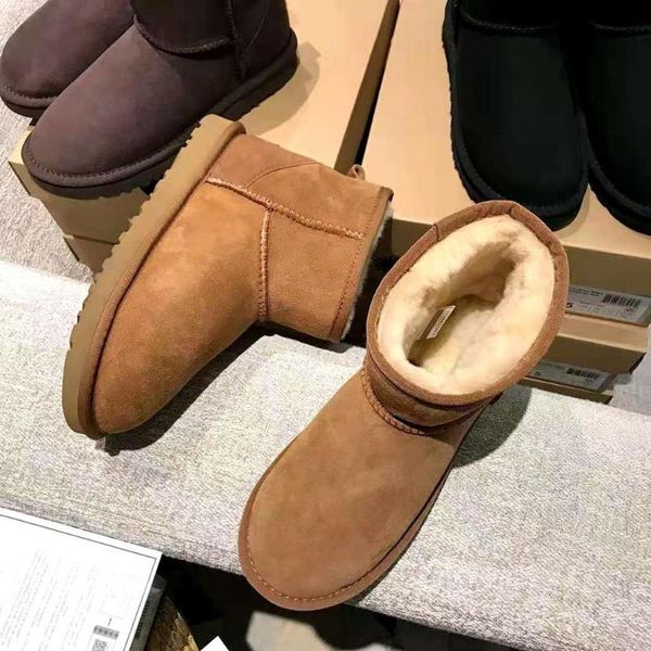 

boots women's shoes classic snow mini fashion, Black