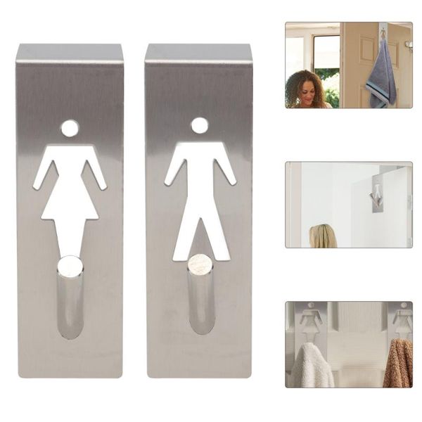 

hooks & rails 1 pair multifunctional hat door hanger sticky punch free