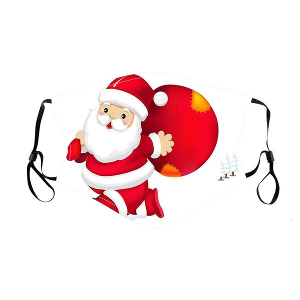 

santa claus digital printing 2021christmas dust-proof washable mask