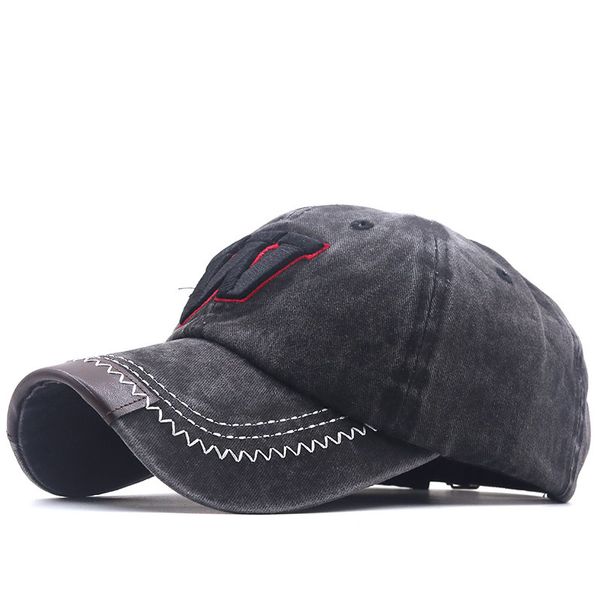 

ball cap 2021 washed cotton baseball men's and women's casual embroidered w, Blue;gray