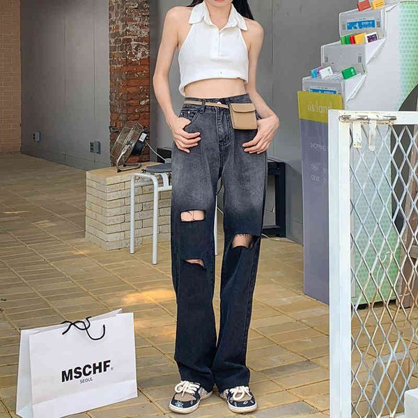 

women's shorts high-waisted jeans and fine design of pierced 8f9d, White;black