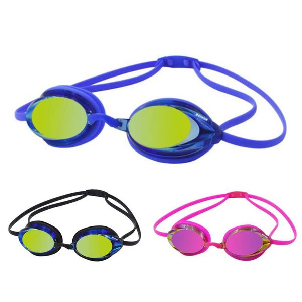 

goggles racing swimming plated color waterproof anti-fog adjustable team dedicated 200-1012