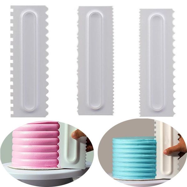 

cream scraper irregular teeth edge diy cake decorating fondant pastry cutters baking spatulas tools &