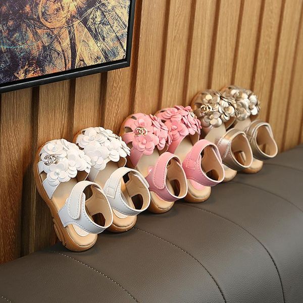 

baby sandals 1-6 years old girl princess shoes baotou 2021 summer children toddler soft bottom hollow non-slip fla, Black;red