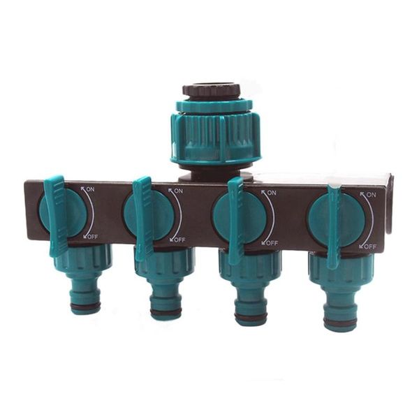 

garden irrigation 4-way tap hose splitters fittings pipe connector faucet shunt water 180*102*80mm watering equipments