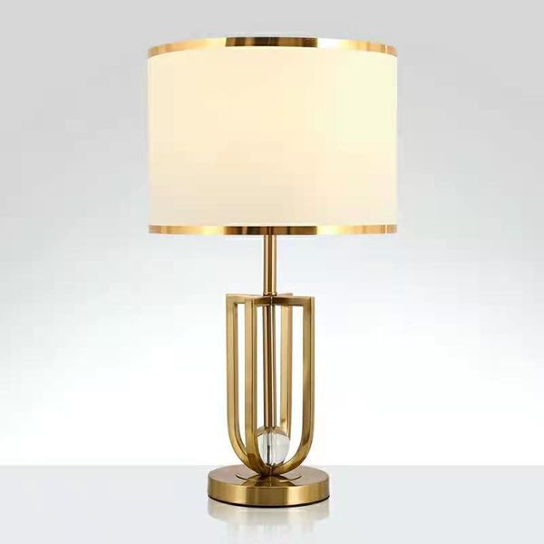 

table lamps nordic metal crystal bedroom lamp modern led study home decor desk living room bar decoration light fixtures