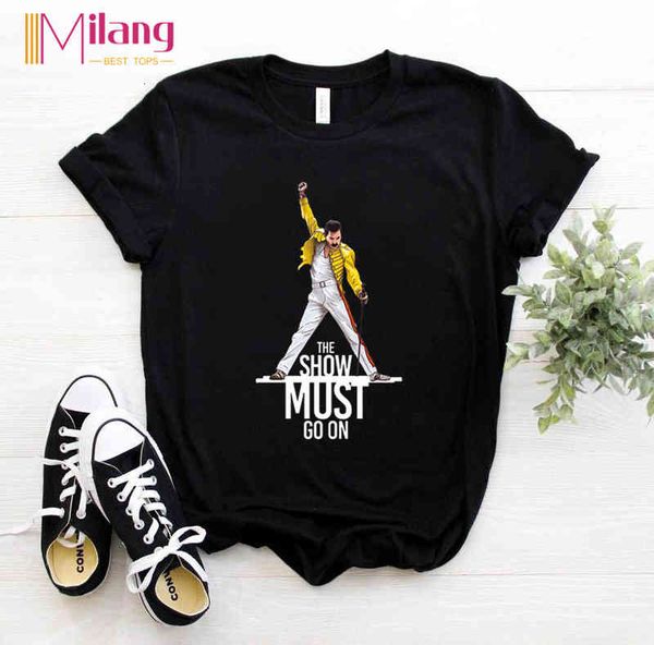 

women freddie mercury the queen band black t-shirts female short sleeve tees summer brand rock clothing girl, White