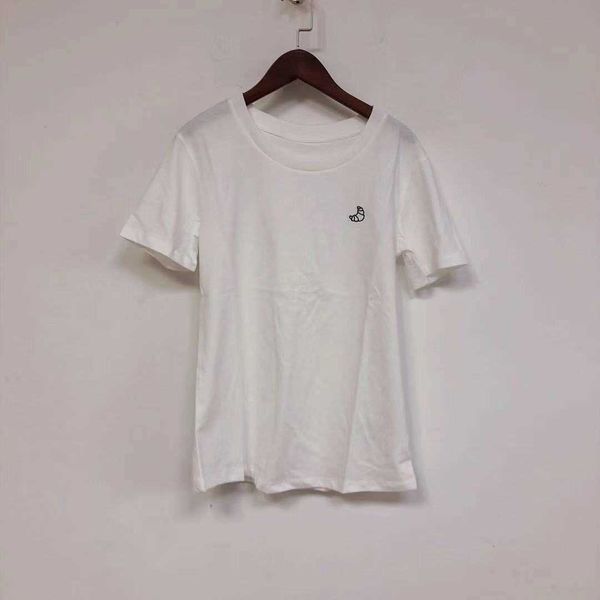 

women's t-shirt t shirt early spring women cotton t shirt lady croissant pattern korean loose short sleeve casual tee female t-s vr4v, White
