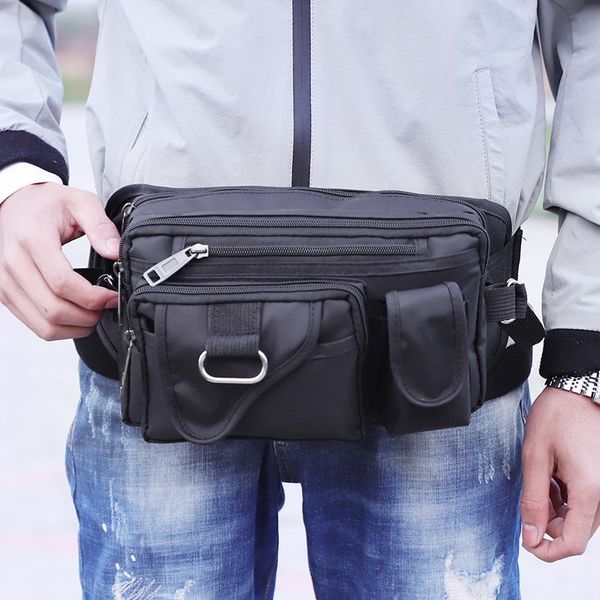 

waist bag multi-function travel hiking camping shoulder hip packs waterproof belt pouch men's outdoor sports pockets bags