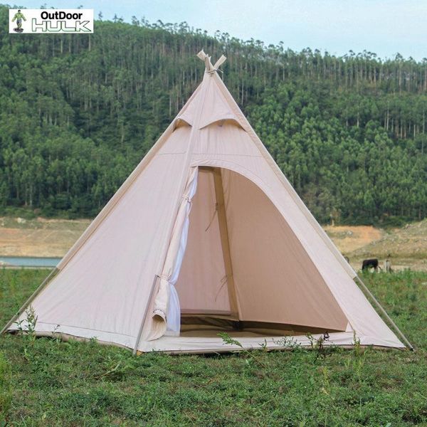 

tents and shelters landwolf outdoor cotton tent 3-4 people t/c camping pyramid canopy technology