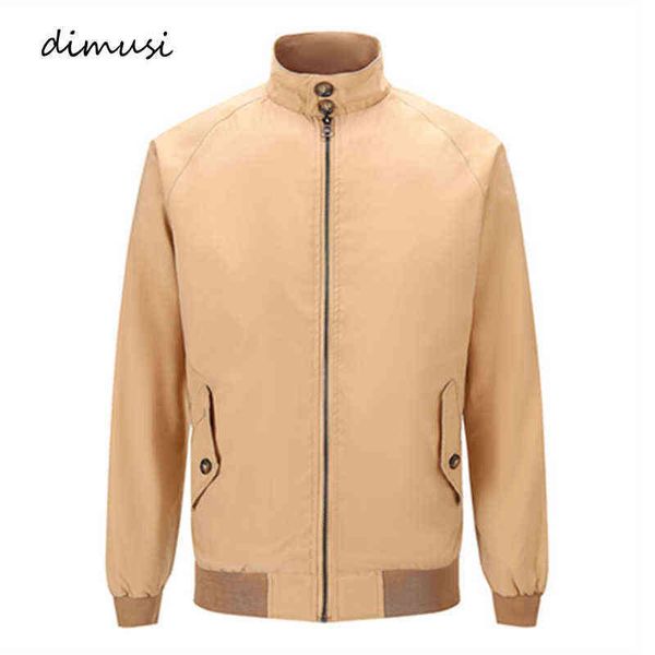 

dimusi spring mens jackets fashion mens solid slim sportswear baseball jackets male streetwear coats bomber jackets clothing y1122, Black;brown