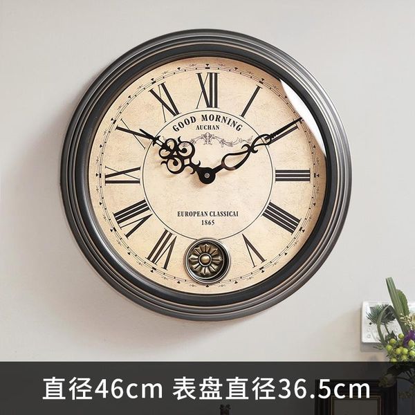 

wall clocks luxury retro european clock roman numerals wrought iron minimalistic reloj de pared decoration 50wc