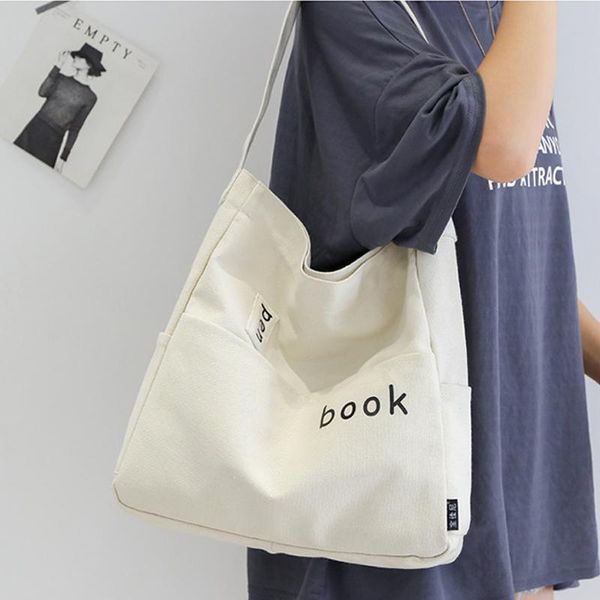 

shopping bags women canvas eco reusable sweet ladies vintage literary beach