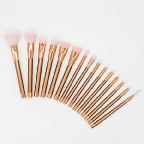 

15pcs/set makeup brushes set rose gold powder foundation blusher eyeshadow lip make up brushes pinceles de maquillaje