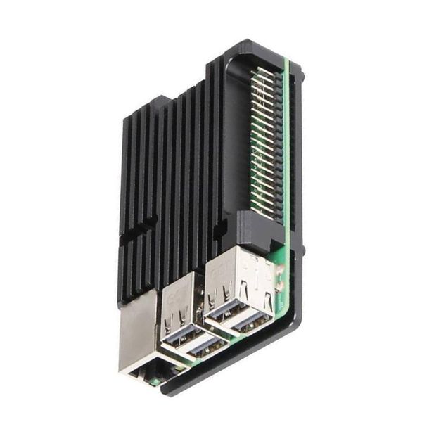 

fans & coolings raspberry pi 3b+ 3b fanless aluminum case radiator armor protection