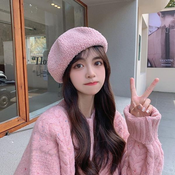 

berets 100% wool beret hat women solid flat autum winter warm french elegant artist ladies fashion vintage painter cap, Blue;gray