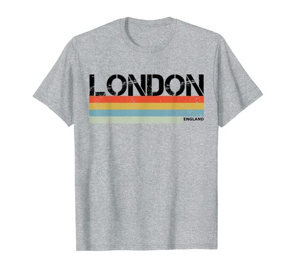 

london vintage style t shirt, england souvenir gift t-shirt, White;black
