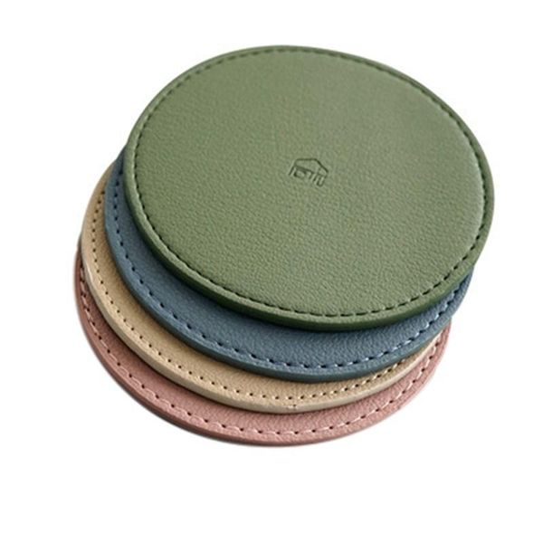 

mats & pads coasters and bowl catlet pad insulation retro cup mat thick leather