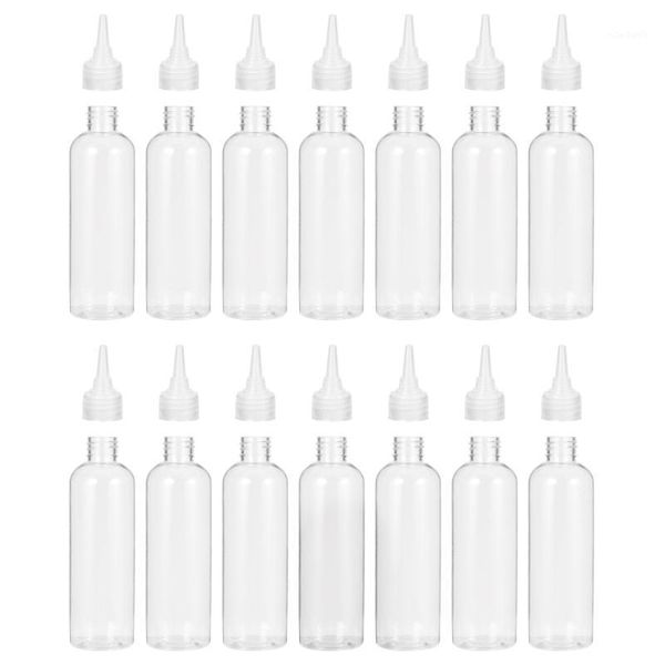 

storage bottles & jars 20pcs 120ml liquid bottle beak empty squeeze pointed mouth