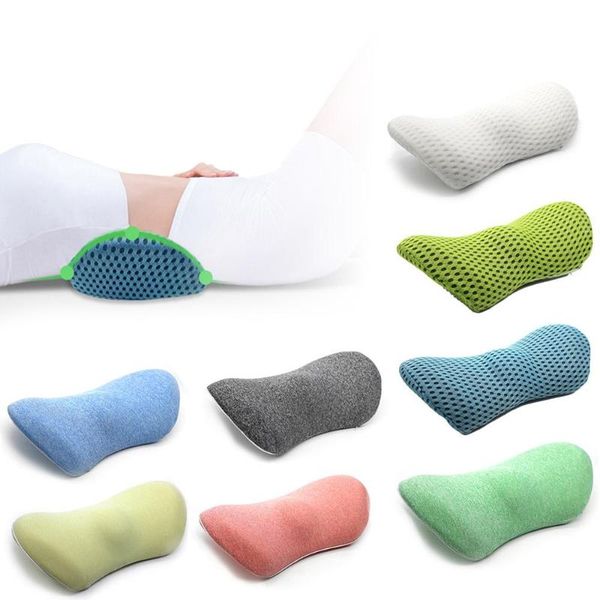 

slow rebound memory cotton waist pillow home office relieve pain 4d mesh sleeping support car sofa back lumbar cushion cushion/decorative