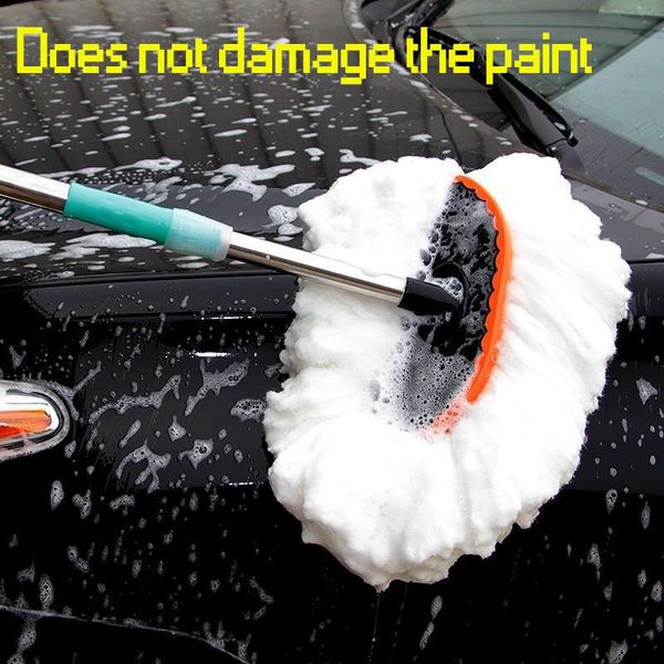 

towel car washing brush milk soft hair mop head window cleaning dust collector