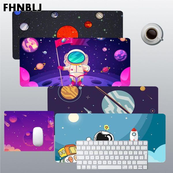 

mouse pads & wrist rests fhnblj cartoon space large gaming mousepad l xl xxl gamer pad size for edge locking speed version game keyboard