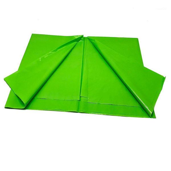 

packaging dinner service 1pcs/lot light green plastic tablecloths baby shower solid color party supplies theme disposable table cover1