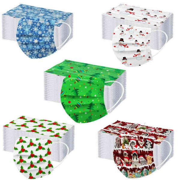 

disposable printed mask three-layer dust-proof protective breathable