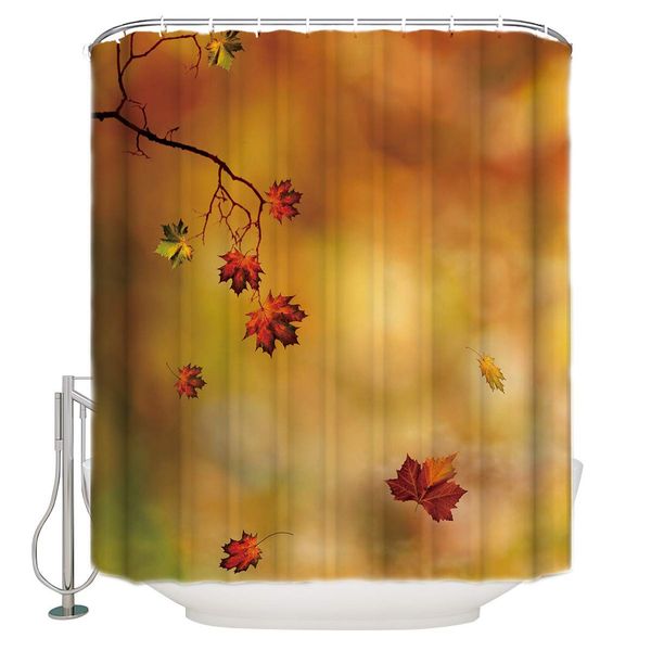 

shower curtains for bathroom sets fall maple leaves bath curtain durable waterproof polyester washable shower curtain bathroom