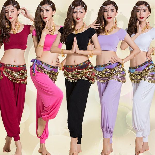 

stage wear bellydance costume set modal dance beginners' practice clothes yoga performance women bra style short pants y4rm, Black;red