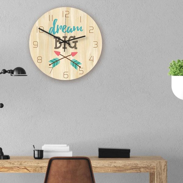 

wall clocks cartoon clock acrylic mute bedroom living room decoration battery