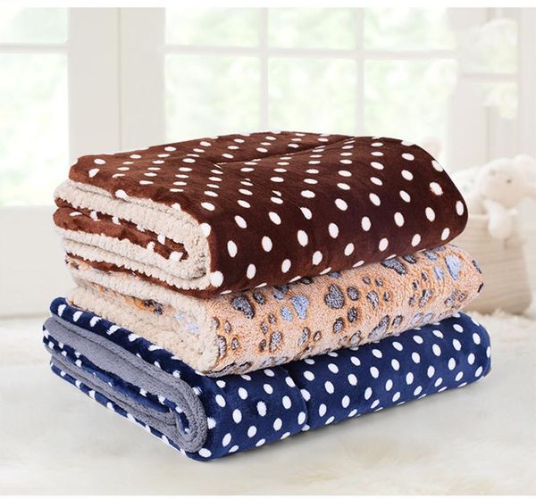 

kennels & pens pet dog mat winter warming cushion soft rest cat blanket flannel thickened sleeping cover for dogs cats pad supplies