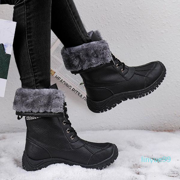

boots woman's heel shoe bright square woman breathing leather for women childrens snow shockproof air tennis wading, Black