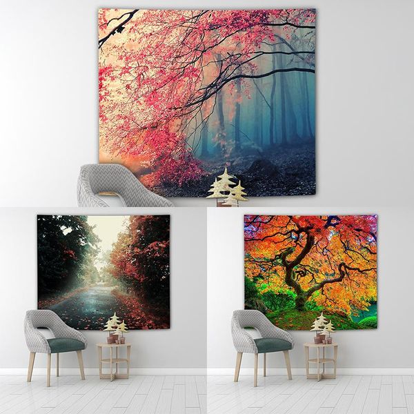 

tapestries natural forest tapestry printed large wall hippie hanging bohemian mandala art decor