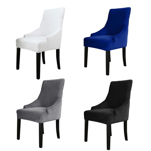 

elastic chair cover stretch modern removable solid color banquet seat protector case for kitchen el covers