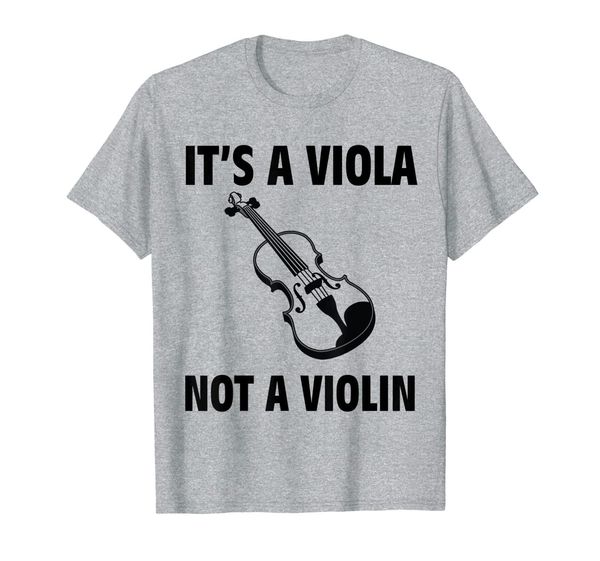 

it's viola not violin tshirt - a funny musician tee shirt, White;black