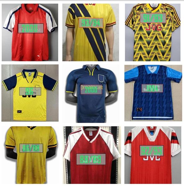 

with patches 2002 2003 2004 retro soccer jersey home red classic vintage football shirt 02 03 04 pires bergkamp reyes gilberto cole, Black;yellow