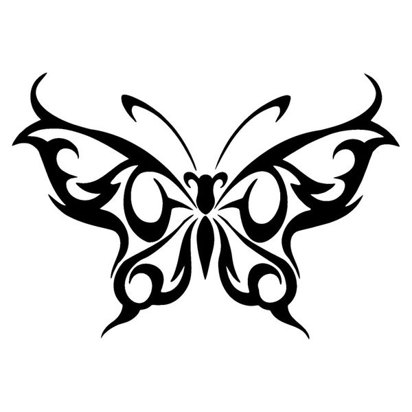 

decal car sticker butterfly tribal design tattoo window lapcar decoration sticker black/white, 15cm*10cm