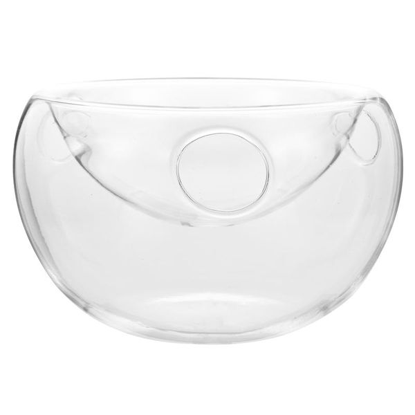 

bowls 1pc dry ice creative tableware double salad transparent bowl for restaurant