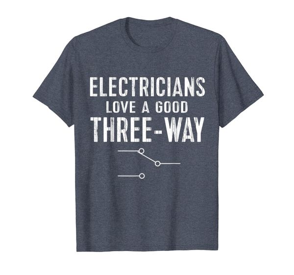 

Funny Electrician Gift for Men Three Way Sparky Wires T-Shirt, Mainly pictures