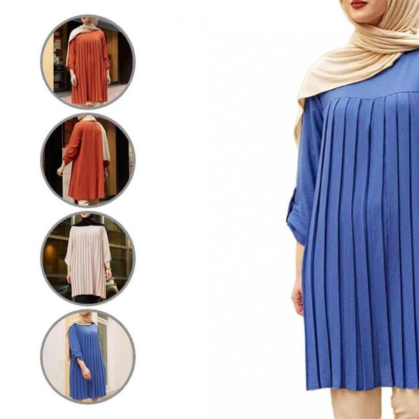 

women's blouses & shirts fashion lady pleated breathable plus size pullover loose casual, White