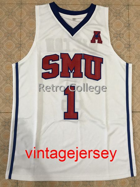 

#1 shake milton smu college basketball jersey white new material embroidery jerseys stitched embroidery any number and name xs-5xl 6xl, Black