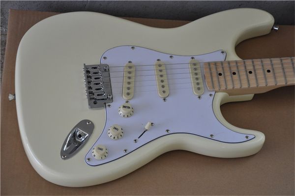 

electric guitar, delivery, support customization cream color guitars guitarra