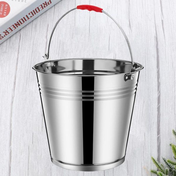 

storage bags 1pc 6l household water holder multifunctional bucket for home (silver)